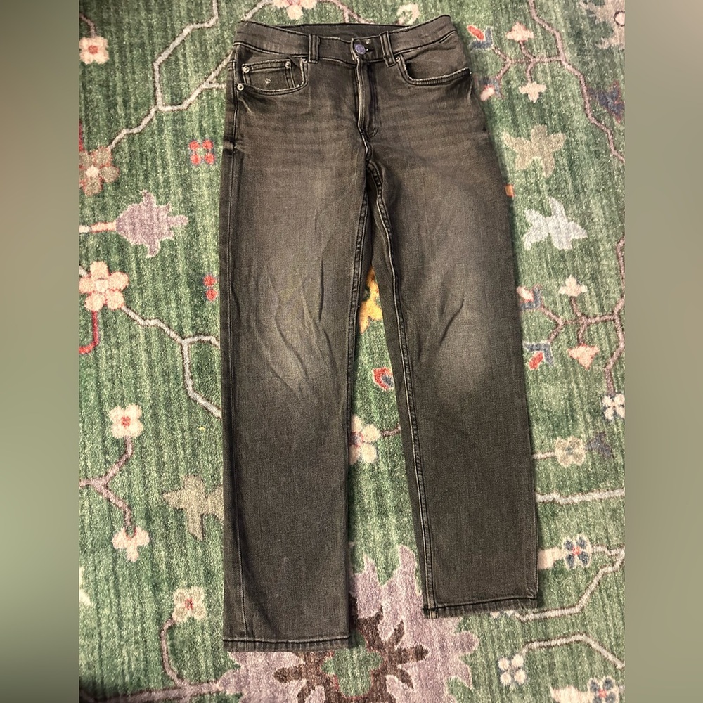Zara Boys Dark Gray Straight Jeans